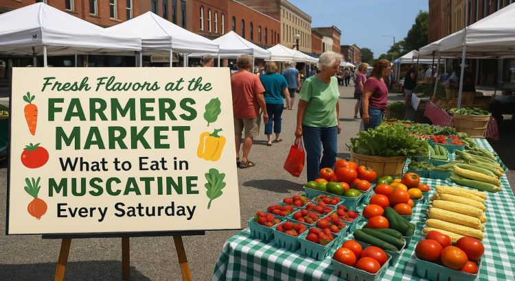 Fresh Flavors at Muscatine Farmer Market What to Eat in Muscatine Every Saturday