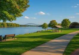 Muscatine Riverfront Park A Scenic Getaway for Relaxing Walks, Picnics, and Stunning Mississippi Views