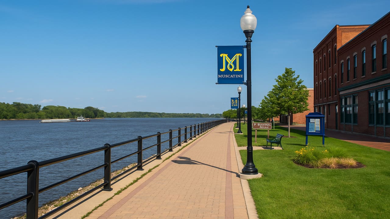 Muscatine Riverwalk Experience Walking Through the Heart of Iowa’s Riverside Charm