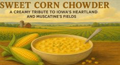 Sweet Corn Chowder A Creamy Tribute to Iowa’s Heartland and Muscatine’s Fields