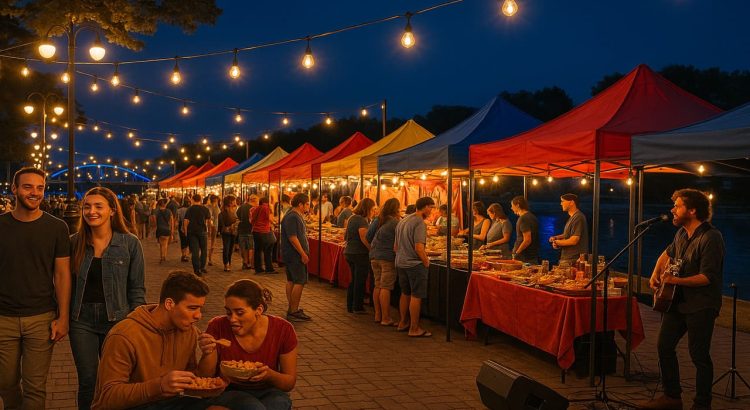 Muscatine Night Market Fest Where Riverside Nights Spark with Food, Music, and Local Finds