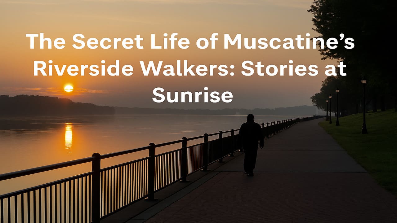 The Secret Life of Muscatine’s Riverside Walkers Stories at Sunrise