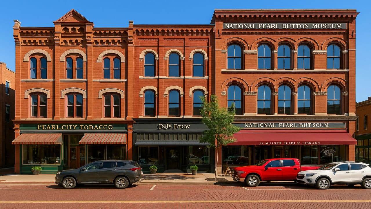 Historic Muscatine Walking Through Pearl Button Heritage and Downtown Charm