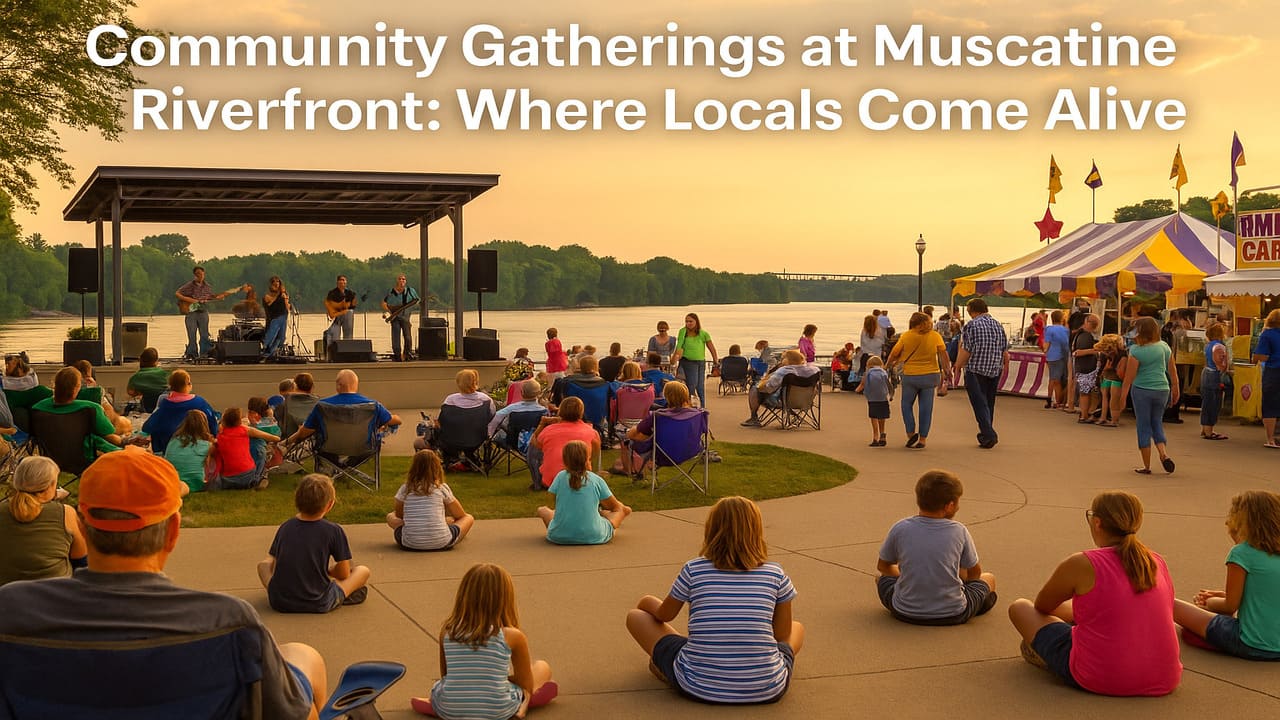 Community Gatherings at Muscatine Riverfront Where Locals Come Alive