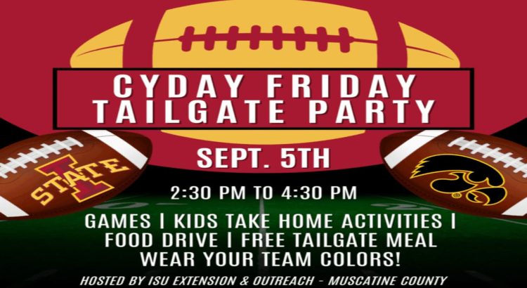 CyDay Friday Tailgate Party Celebrating Community Spirit in Muscatine