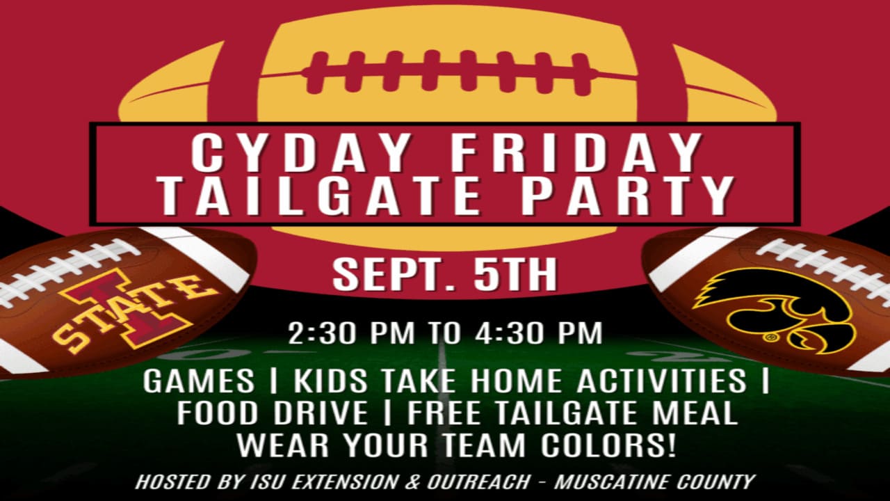 CyDay Friday Tailgate Party Celebrating Community Spirit in Muscatine